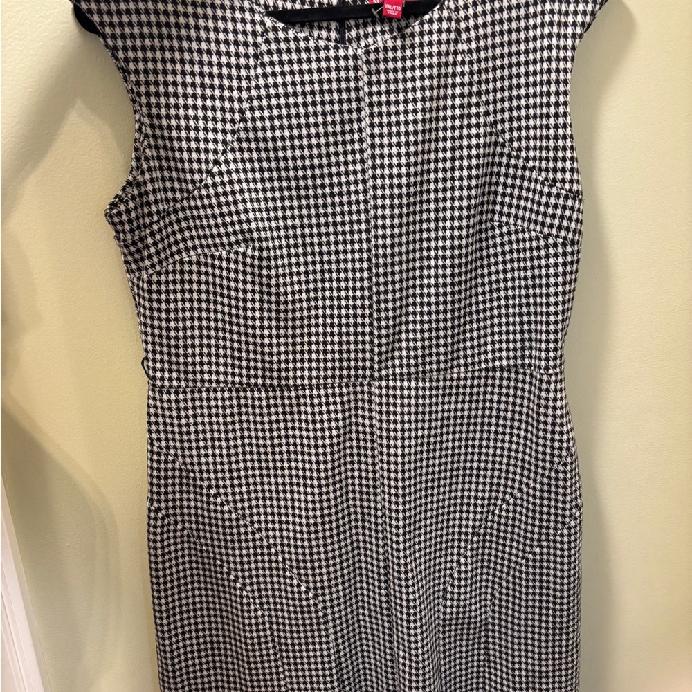Merona Black and White Houndstooth Dress